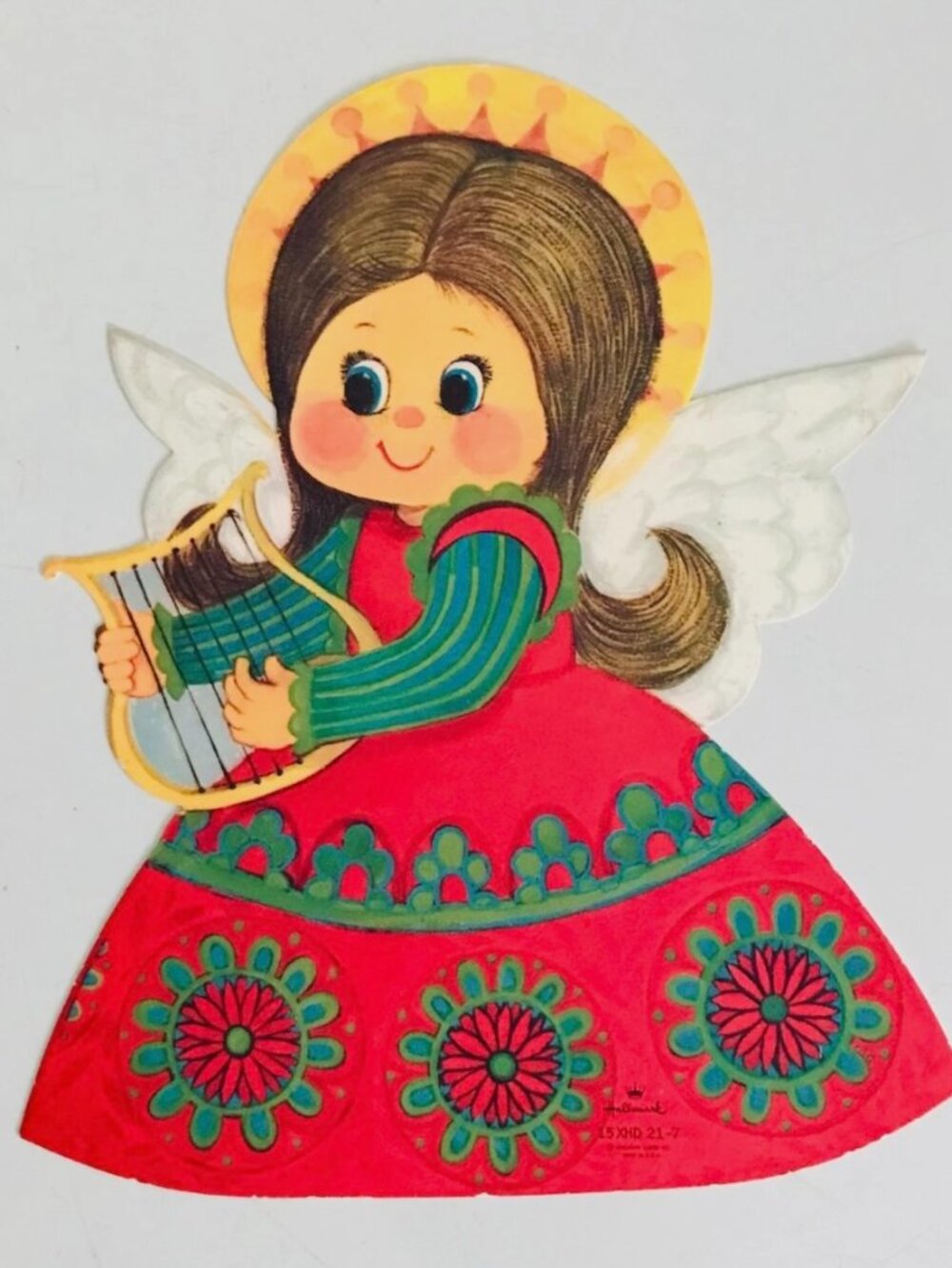 Vintage Die-Cut Angel Decoration Paper Hallmark
